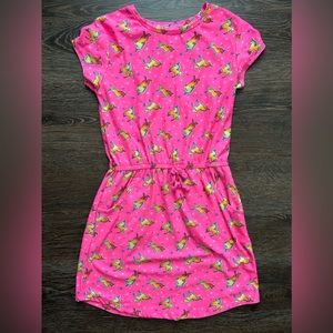 Girls Pink Pocket Dress Size 10/12